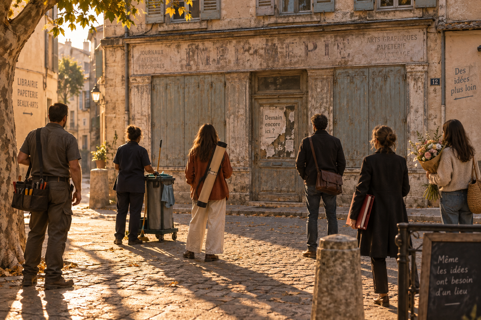 L’ancienne imprimerie — six indépendants du Vaucluse, un bâtiment, et tout ce qu’on ne peut pas faire seul